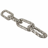 Pierced Metal Link, Silver-Accessories-High Fashion Home