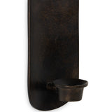 Pilla Wall Mounted Candle Holder Set, Distressed Bronze