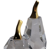 Pima Crystal Pear and Apple, Clear, Set of 2-Accessories-High Fashion Home