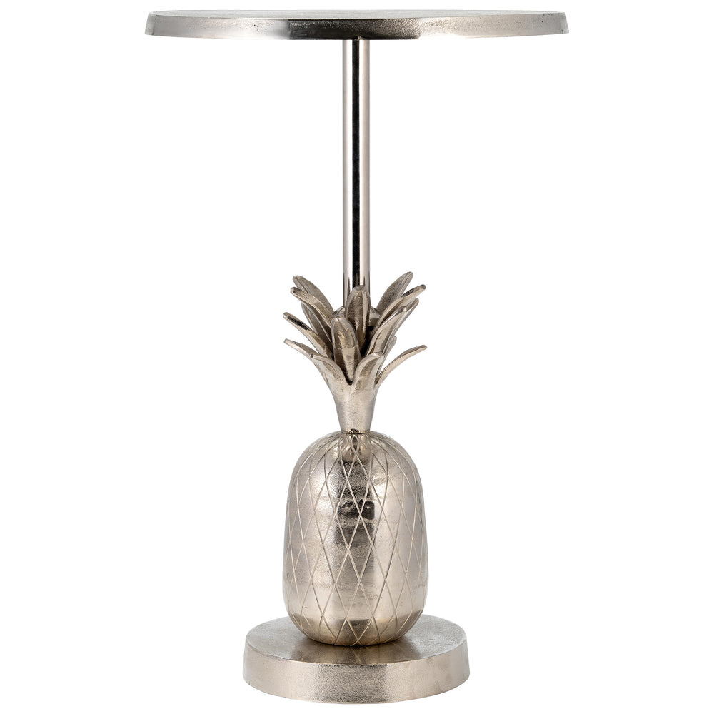 Pineapple Side Table, Silver