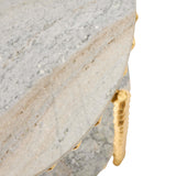 Pinkered Side Table, Gold