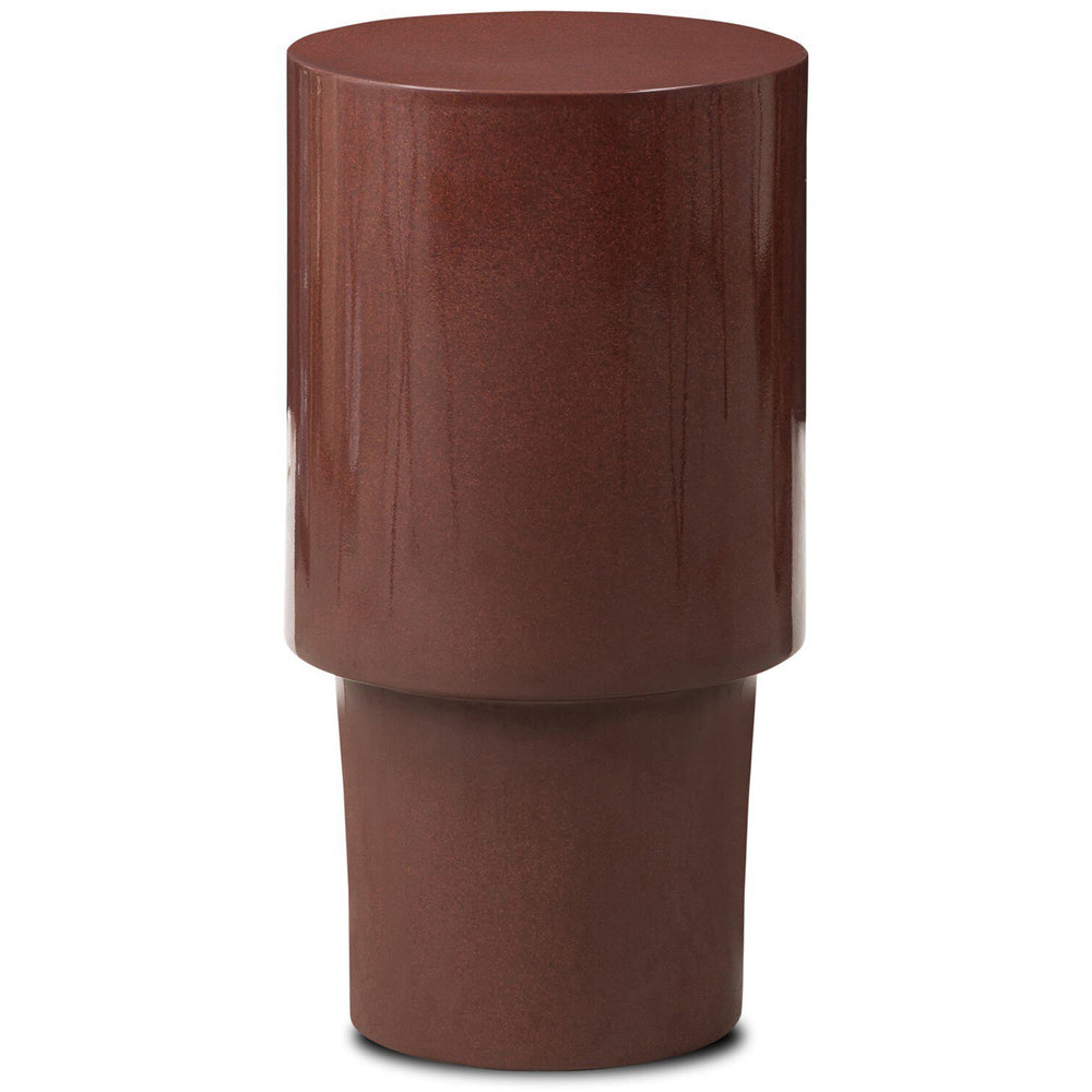 Pinko End Table, Smooth Red Concreteby by Four Hands-Furniture - Accent Tables-High Fashion Home