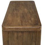 Pinstripe 2 Door Cabinet, Light Walnut