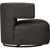 Piper Swivel Chair, Prestige Tuxedo