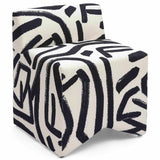 Pippa Stool, Black Brushstroke-Furniture - Chairs-High Fashion Home