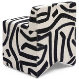 Pippa Stool, Black Brushstroke-Furniture - Chairs-High Fashion Home