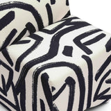 Pippa Stool, Black Brushstroke-Furniture - Chairs-High Fashion Home