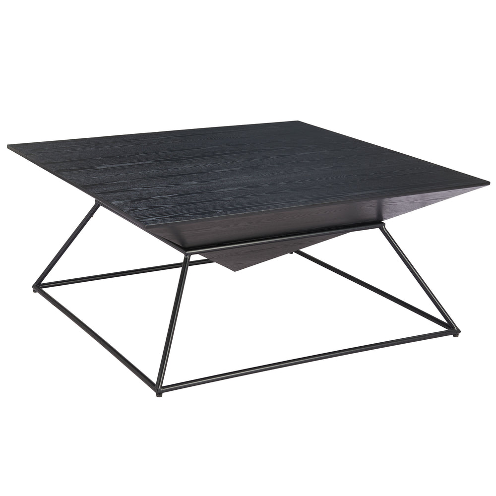 Pira Coffee Table, Black-Furniture - Accent Tables-High Fashion Home
