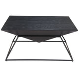 Pira Coffee Table, Black-Furniture - Accent Tables-High Fashion Home