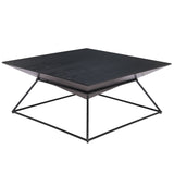 Pira Coffee Table, Black-Furniture - Accent Tables-High Fashion Home