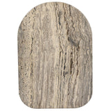 Pixie End Table, Grey Stripe Travertine by Four Hands-Furniture - Accent Tables-High Fashion Home