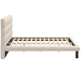 Placid Bed, Beige-Furniture - Bedroom-High Fashion Home