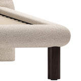 Placid Bed, Beige-Furniture - Bedroom-High Fashion Home