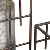 Plaid Hurricanes, Silver, Set of 2-Accessories-High Fashion Home