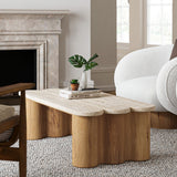 Plank Coffee Table, Natural-Furniture - Accent Tables-High Fashion Home