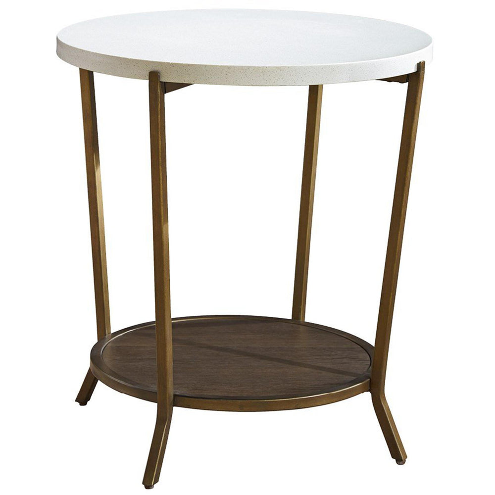 Playlist Round End table, Brown Eyed Girl-Furniture - Accent Tables-High Fashion Home