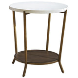 Playlist Round End table, Brown Eyed Girl-Furniture - Accent Tables-High Fashion Home