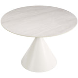 Plinn Dining Table, Light Beige-Furniture - Dining-High Fashion Home