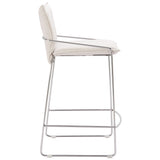 Pola Barstool & Counter Stool, White