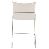 Pola Barstool & Counter Stool, White