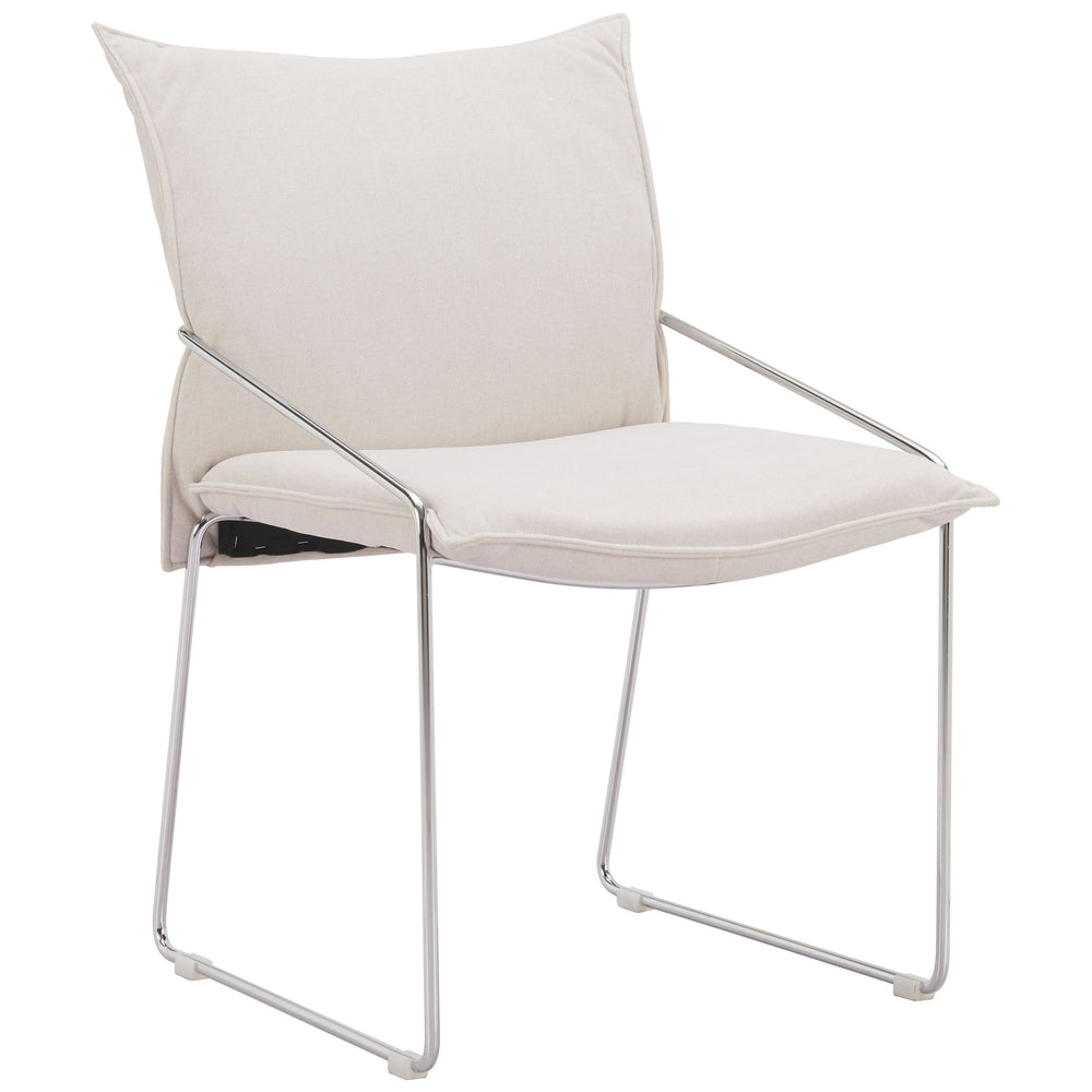 Pola Dining Chair, White, Set of 2-Furniture - Dining-High Fashion Home