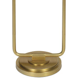 Polly Double Arm Table Lamp, Natural Brass/Rattan-Lighting-High Fashion Home