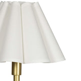 Polly Double Arm Table Lamp, Natural Brass/White-Lighting-High Fashion Home