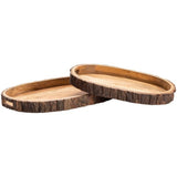 Ponderosa Trays, Natural, Set of 2-Accessories-High Fashion Home