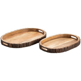 Ponderosa Trays, Natural, Set of 2-Accessories-High Fashion Home