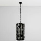 Poppy Tall Chandelier, Smoke Grey-Lighting-High Fashion Home