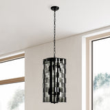 Poppy Tall Chandelier, Smoke Grey-Lighting-High Fashion Home