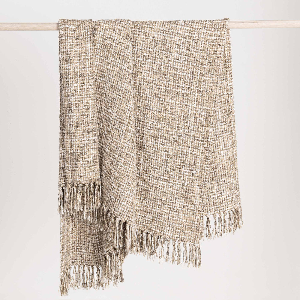 Porter Throw, Natural/Ivory