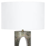 Portia Marble Table Lamp, Green
