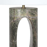 Portia Marble Table Lamp, Green