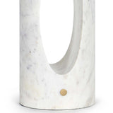 Portia Marble Table Lamp, White