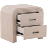 Portland Nightstand, Bleach Natural-Furniture - Bedroom-High Fashion Home