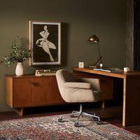 Posada L-Shaped Desk, Amber-Furniture - Office-High Fashion Home