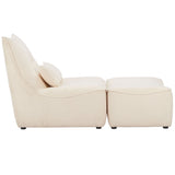 Preda Chair and Ottoman, Ivory