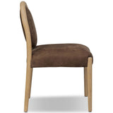 Prentiss Leather Dining Chair, Nubuck Cigar, Set of 2 by Four Hands-Furniture - Dining-High Fashion Home