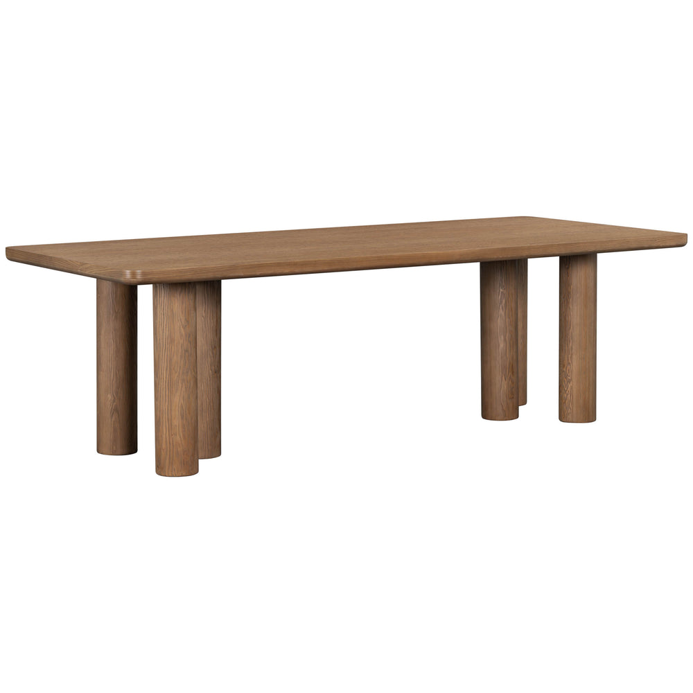 Presidio 96" Dining Table, Warm Oak-Furniture - Dining-High Fashion Home