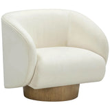 Presley Swivel Chair, Cream