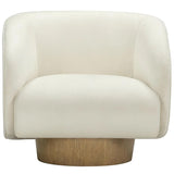 Presley Swivel Chair, Cream