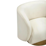 Presley Swivel Chair, Cream