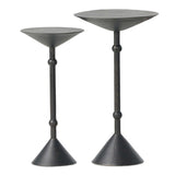Printa Nesting End Tables, Black Antique by Four Hands-Furniture - Accent Tables-High Fashion Home