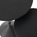 Printa Nesting End Tables, Black Antique by Four Hands-Furniture - Accent Tables-High Fashion Home