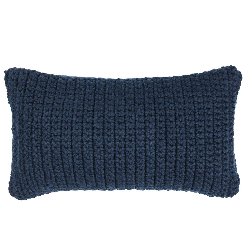 Prism Lumbar Pillow, Navy Blue-Accessories-High Fashion Home