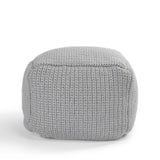 Prism Pouf, Gray-Furniture - Chairs-High Fashion Home