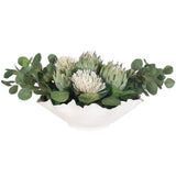 Protea Blooms Centerpiece, Off-White-Accessories-High Fashion Home
