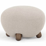 Pucker Ottoman, Warm Grey