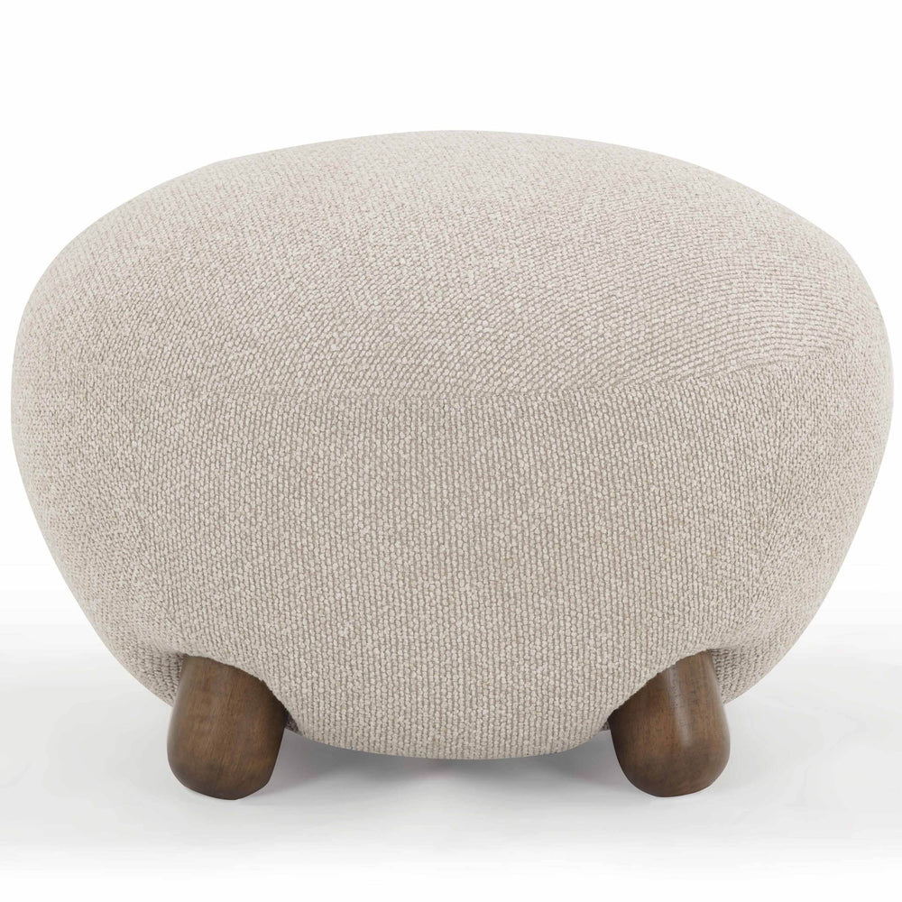 Pucker Ottoman, Warm Grey-Furniture - Chairs-High Fashion Home